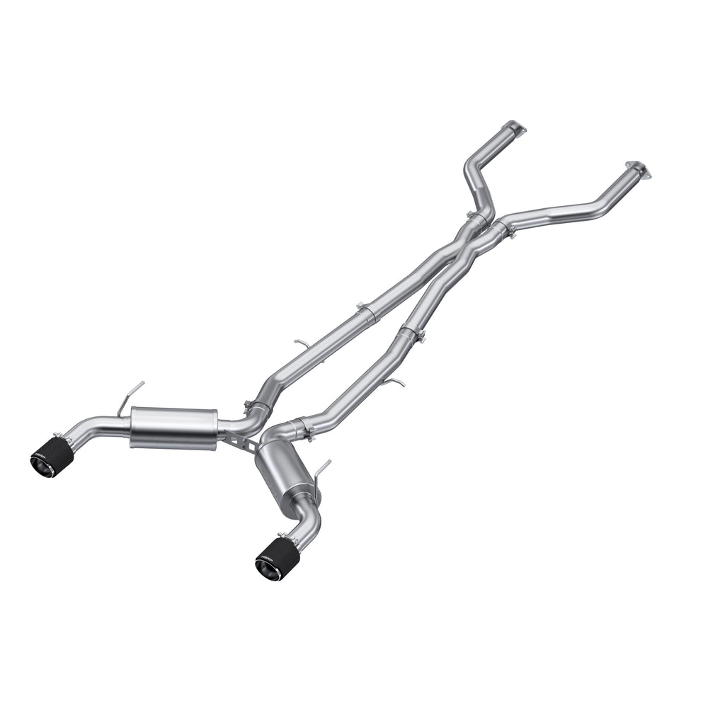 MBRP 3in. Cat-Back. Dual Rear Exit. T304. CF Tips (S44003CF)
