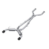 3in. Cat-Back. Dual Rear Exit. T304. CF Tips (S44003CF)