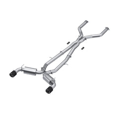 MBRP 3in. Cat-Back. Dual Rear Exit. T304. CF Tips (S44043CF)