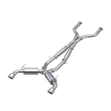 3in. Cat-Back. Dual Rear Exit. T304. Tour
