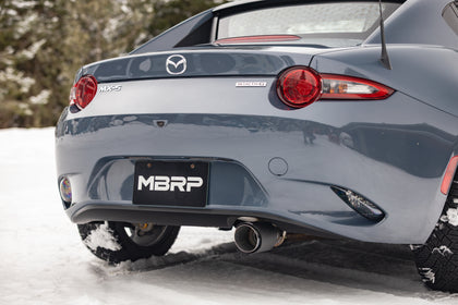 MBRP 2.5in Axle-Back, Single Rear, T304, CF, Race.