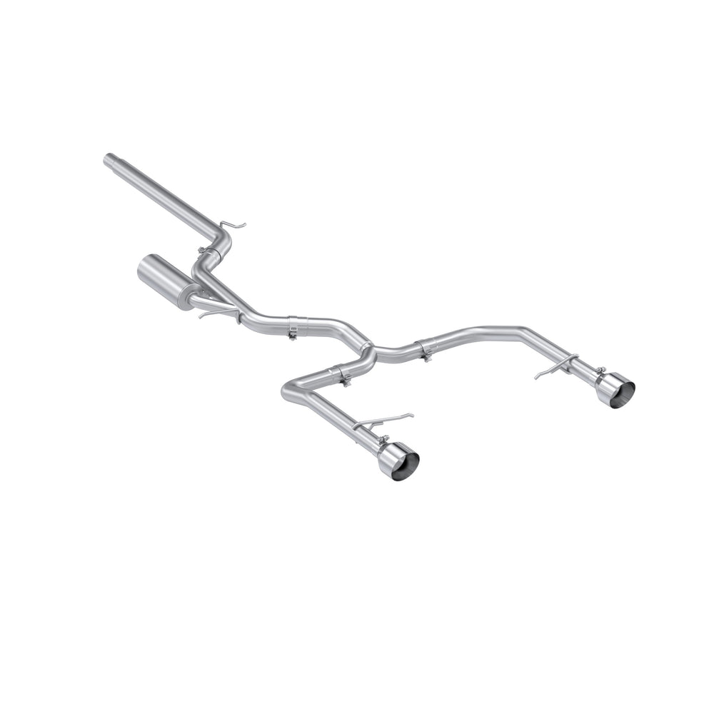 MBRP 3in. Cat-Back. 2.5in. Dual Split Rear. T304 — 2022-2026 Volkswagen Jetta, select trims (S4615304)