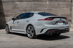 MBRP 2.5in. Cat-Back. Dual Split Rear Exit. AL — 2018-2021 Kia Stinger