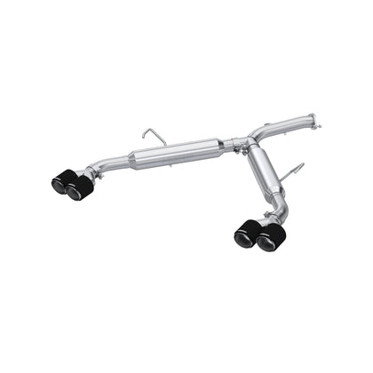 2.5in. Axle-Back. Dual Split Quad Rear Exit. T304 with CF Tips