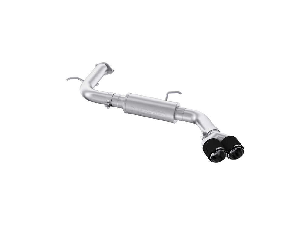 MBRP 3in Axle-Back, Single Rear Exit, T304 and CF. — 2021-2026 Hyundai Elantra, select trims