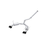 3in. Cat-Back. Dual Split Rear Exit. Quad Outlet. Street Profile. T304. CF Tips