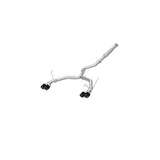 3in. Cat-Back. Dual Split Rear Exit. Quad Outlet. Race Version. T304. CF Tips