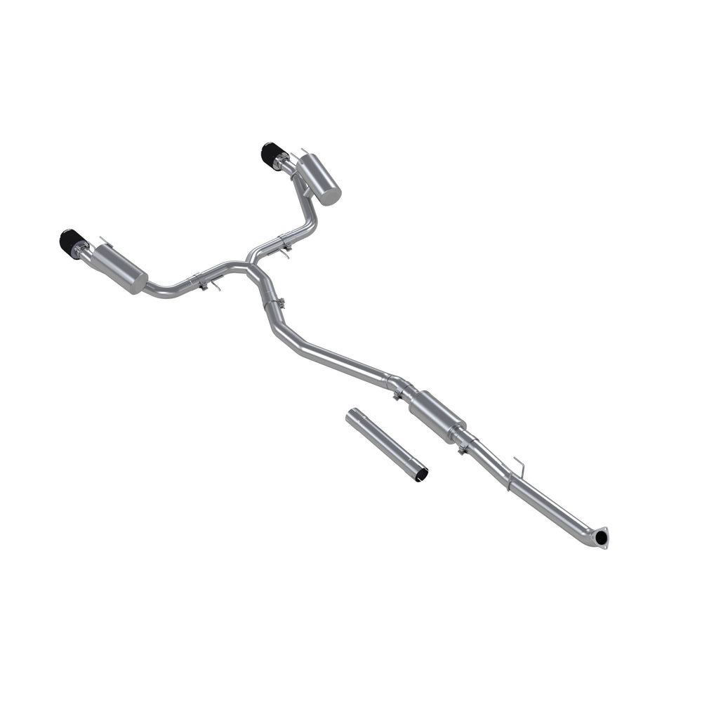 MBRP 3in. Cat-Back. 2.5in. Dual Split Rear. T304. CF — 2022-2026 Honda Civic; 2023-2026 Acura Integra, select trims (S49033CF)