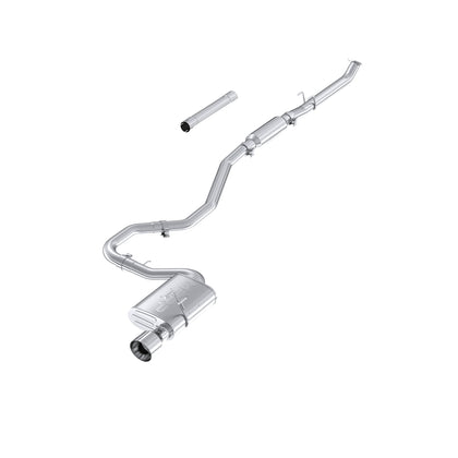 MBRP 2.5-inch Cat-Back, Single Rear Exit, AL