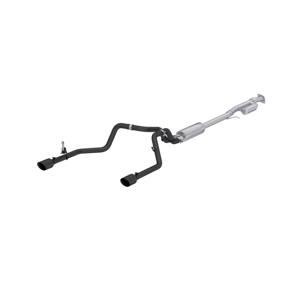 MBRP 3in. Cat-Back. 2.5in Dual Rear. BLK — 2019+ GMC Sierra 1500