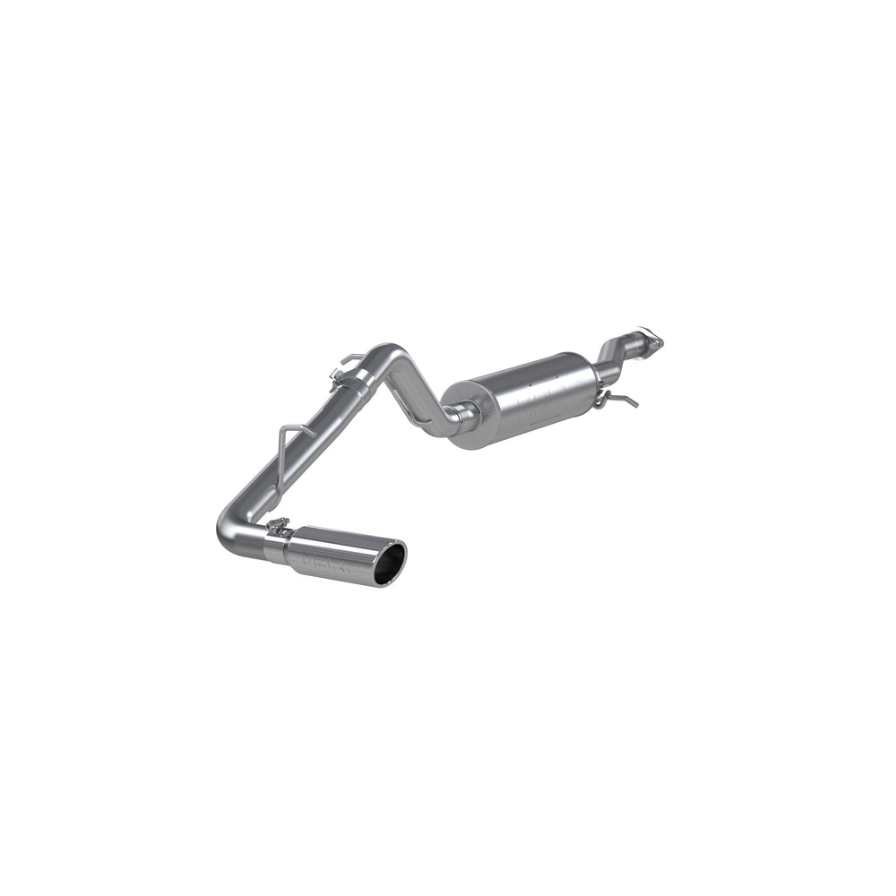 MBRP 2.5in. Cat-Back. Single Side Exit. AL — 2004-2012 Chevrolet Colorado, GMC Canyon, select trims (S5046AL)