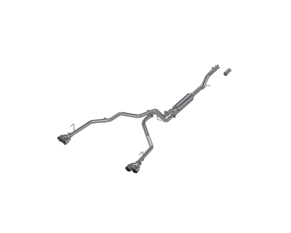 MBRP 3 in. Cat-Back, 2.5in. Dual Split Rear Exit, AL — 2021-2026 Chevrolet Suburban, GMC Yukon, select trims (S5059AL)