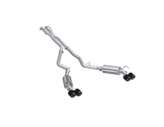 MBRP 2.5in. Cat-Back. Dual Rear Exit. T304. Quad CF Tips