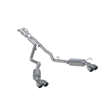 2.5in Cat-Back. Dual Rear Exit. AL. Quad Tips