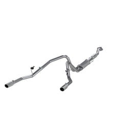 MBRP 3in. Cat- Back. 2.5in Dual Split Rear Exit. AL — 2011-2014 Ford F-150, select trims