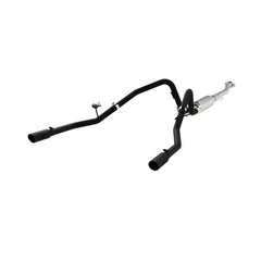 MBRP 3in. Cat-Back. 2.5in. Dual Split Rear Exit. BLK — 2011-2014 Ford F-150, select trims (S5240BLK)