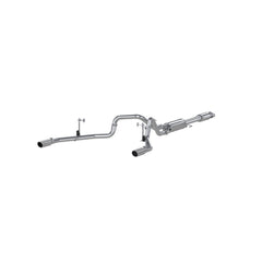 MBRP 3in. Cat-Back. 2.5in. Dual Split Rear Exit. T409 — 2015-2020 Ford F-150, select trims (S5258409)