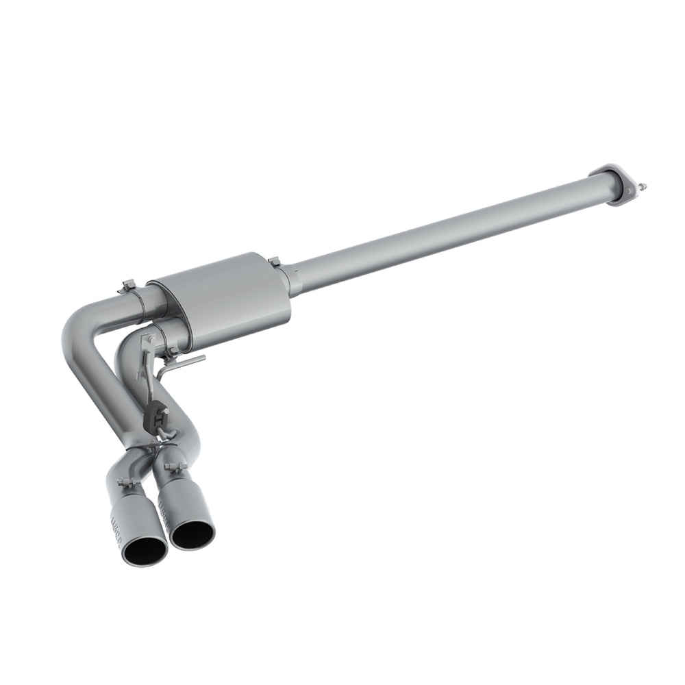 MBRP 3in. Cat-Back. Pre-Axle Dual Outlet Single Side. Race Version. T409 — 2015-2020 Ford F-150, select trims