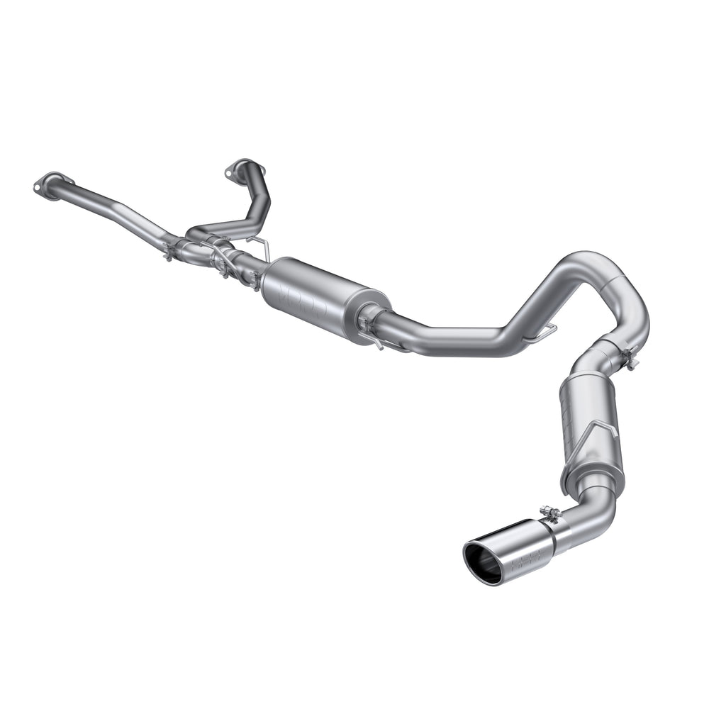 MBRP 2.5in. Cat-Back. 3in. Single Side Exit. AL — 2022+ Toyota Tundra