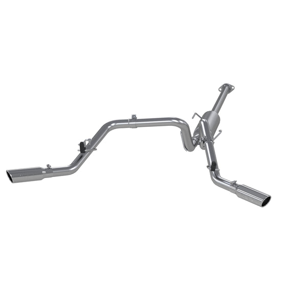 MBRP 2.5in. Cat-Back. Dual Split Side Exit. T409 — 2005-2015 Toyota Tacoma, select trims (S5328409)