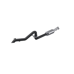 MBRP 2.5in. Cat-Back. Single Rear Exit. Off-Road Tail Pipe. BLK — 2012-2017 Jeep Wrangler; 2018 Jeep Wrangler JK / Wrangler JK Unlimited, select trims