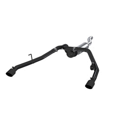 MBRP 3in. Cat-Back. 2.5in. Dual Rear Exit. BLK — 2020+ Jeep Gladiator