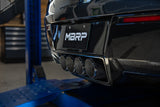 MBRP 3-Inch Axle-Back Dual Rear Exit, T304, Quad CF Tips