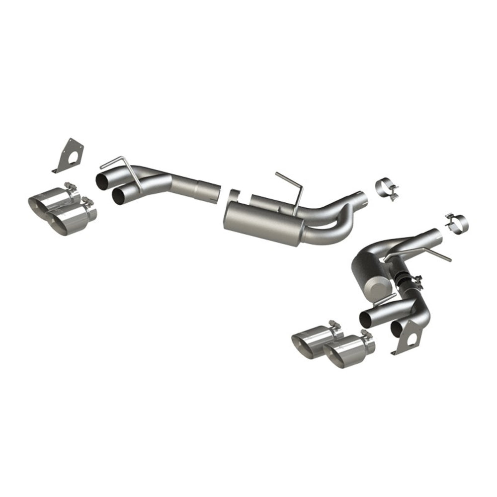 MBRP 2.5in. Axle-Back. Dual Rear Exit. Quad Tips. T304
