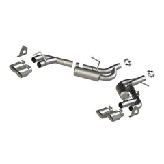 MBRP 2.5in. Axle-Back. Dual Rear Exit. Quad Tips. AL