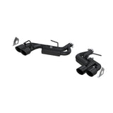 2.5in. Axle-Back. Dual Rear Exit. Quad Tips. BLK