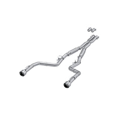 MBRP 3in. Cat-Back. Dual Rear Exit. Street Version. AL. Dual Tips — 2015-2023 Dodge Charger, select trims