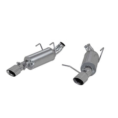 MBRP 3in. Axle-Back. Dual Rear Exit. Dual Mufflers. T409 — 2011-2014 Ford Mustang, select trims