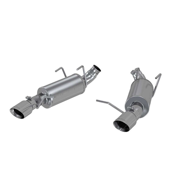 MBRP 3in. Axle-Back. Dual Rear Exit. Dual Mufflers. T409 — 2011-2014 Ford Mustang, select trims