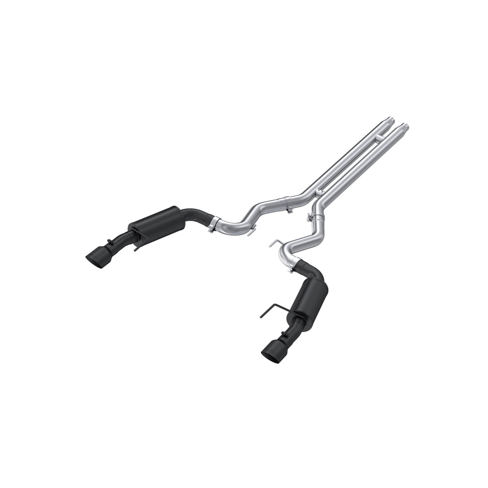MBRP 3in. Cat-Back. Dual Split Rear Exit. Street Version. BLK (S7239BLK)