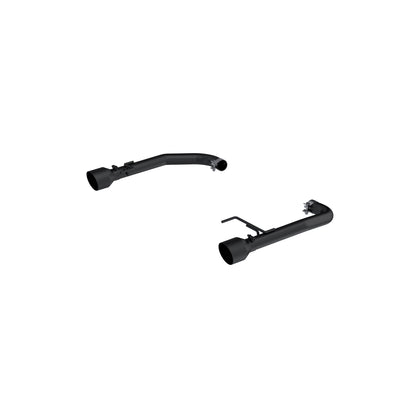 2.5in. Axle-Back. Dual Split Rear Exit. AL. BLK