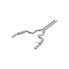 MBRP 3in. Cat-Back. Dual Split Rear Exit. Race Version. AL — 2024-2026 Ford Mustang, select trims (S7253AL)