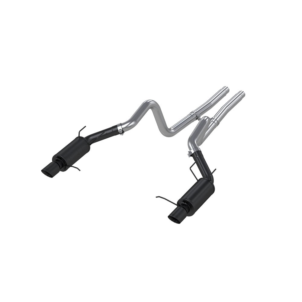 MBRP 3in. Cat-Back. Dual Split Rear Exit. Street Version. BLK (S7258BLK)