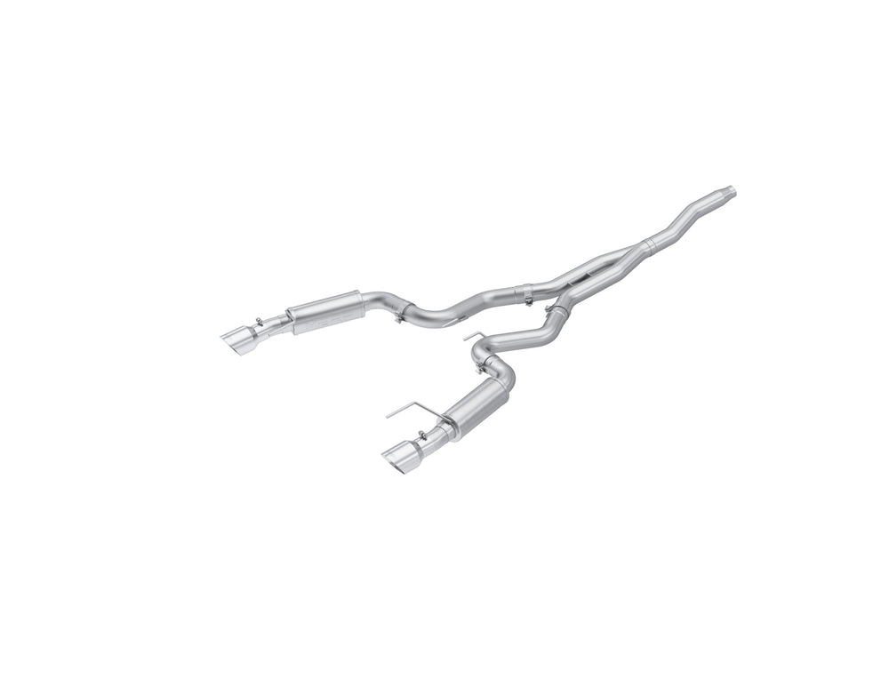 MBRP 3in. Cat-Back. Dual Split Rear Exit. Race Version. T409 — 2015-2026 Ford Mustang, select trims (S7275409)