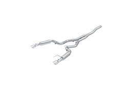 MBRP 3in. Cat-Back. Dual Split Rear Exit. Race Version. T409 — 2015-2026 Ford Mustang, select trims (S7275409)