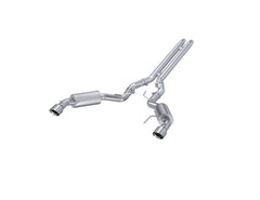 MBRP 3in. Cat-Back. Dual Split Rear Exit. Street Version. AL — 2015-2017 Ford Mustang, select trims (S7277AL)