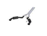 3in. Cat-Back. Dual Split Rear Exit. Street Version. BLK (S7277BLK)