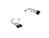 2.5in Axle-Back Dual Rear Exit Quad Tips. T304 CF