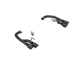 2.5in Axle-Back Dual Rear Exit Quad Tips. BLK
