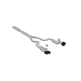 3in. Cat-Back. Dual Rear Exit. Quad Carbon Tips. Race Version. T304 CF