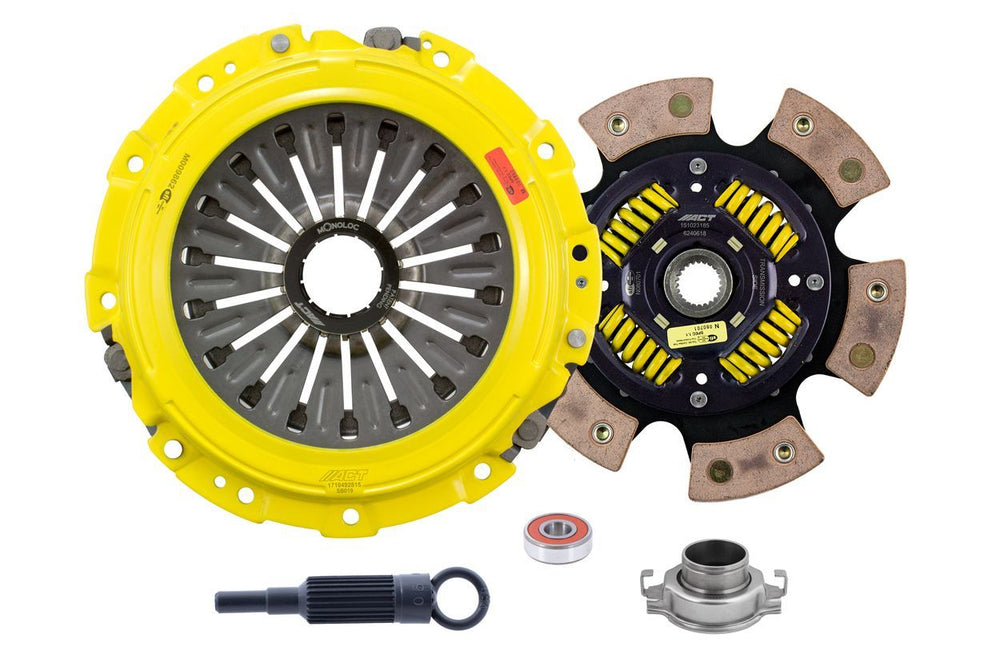 Advanced Clutch ACT Heavy Duty Race Sprung 6 Pad Clutch Kit with Monoloc (SB10-HDG6)