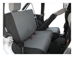 RT Offroad Rear Polycanvas Seat Cover for Jeep 07-11 JK Wrangler w/ 4-Doors Black/Gray