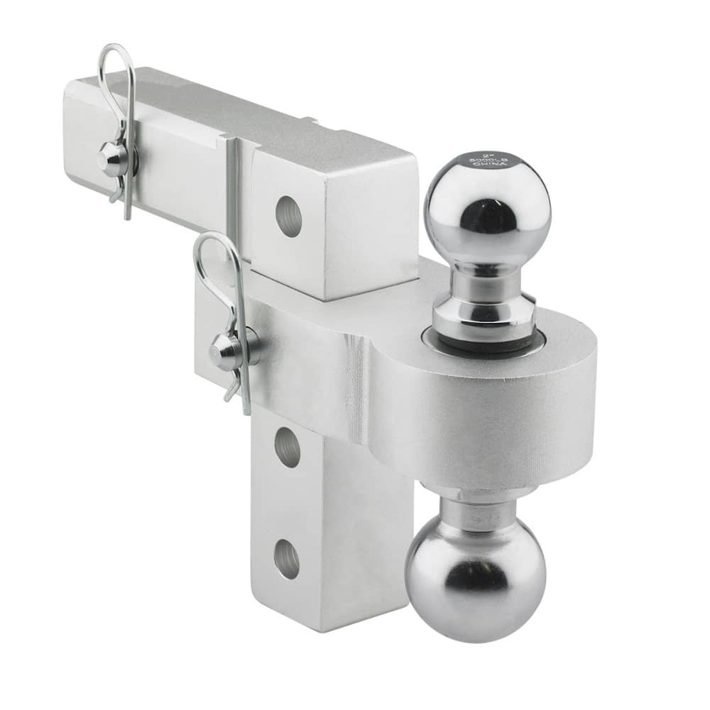 Adjustable Ball Mount Smittybilt Ball Mount with Ball 2-Inch Shank 6-Inch Adjustable with 2" & 2-5/16" Balls
