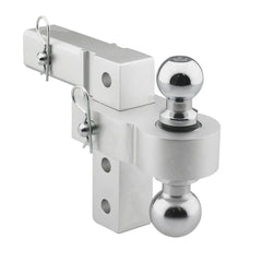 Adjustable Ball Mount Smittybilt Ball Mount with Ball 2-Inch Shank 6-Inch Adjustable with 2" & 2-5/16" Balls