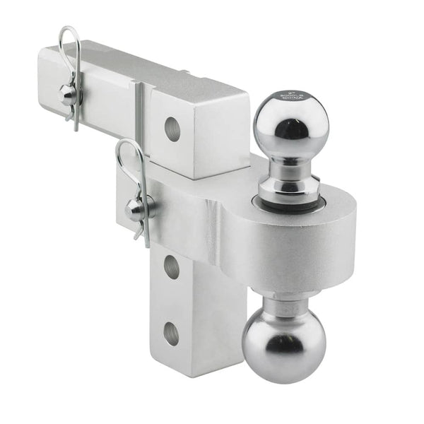 Adjustable Ball Mount Smittybilt Ball Mount with Ball 2-Inch Shank 6-Inch Adjustable with 2" & 2-5/16" Balls