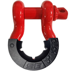 Smittybilt D-Ring w/ Isolators - 3/4" - 4.5 Ton Rating - Red